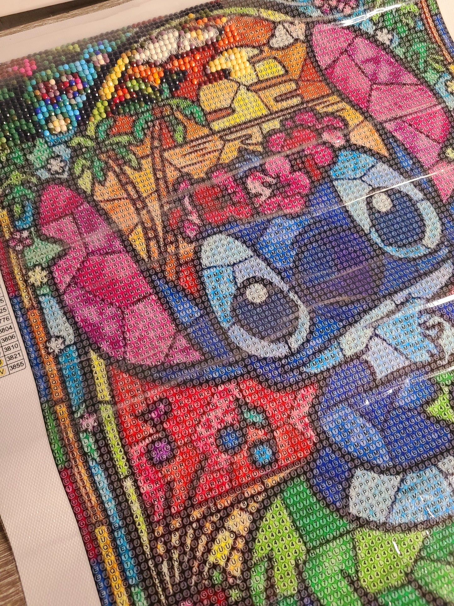 Stitch vitral - kit de pintura diamante