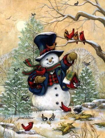 Muñeco de nieve - Kit de pintura diamante