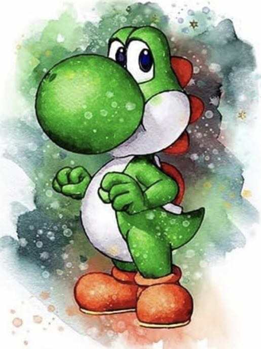 Yoshi estilo acuarela - Kit de pintura diamante