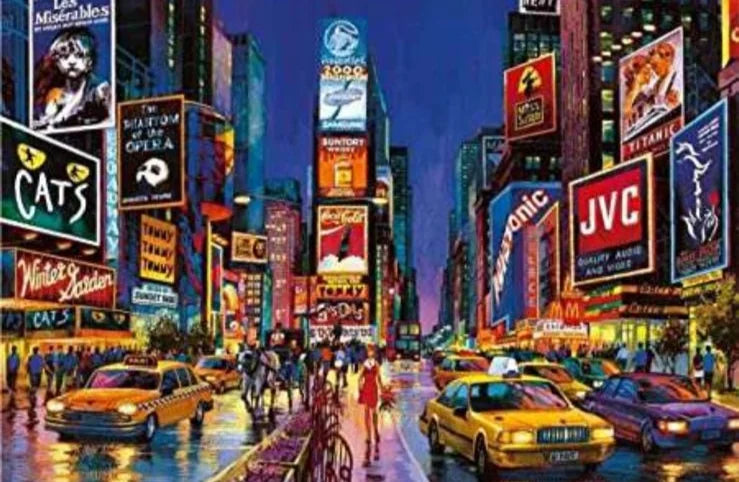 Times Square - Kit de pintura diamante
