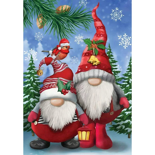 Gnomos navideños - - Kit de pintura diamante