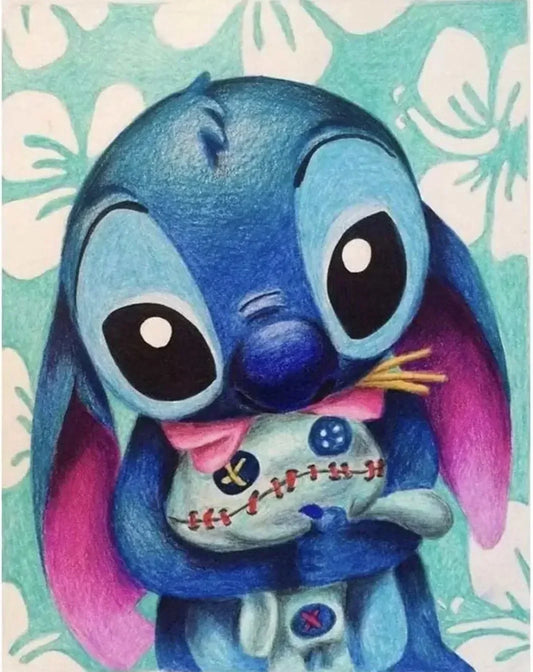 Stitch con Trapos - Kit de pintura diamante
