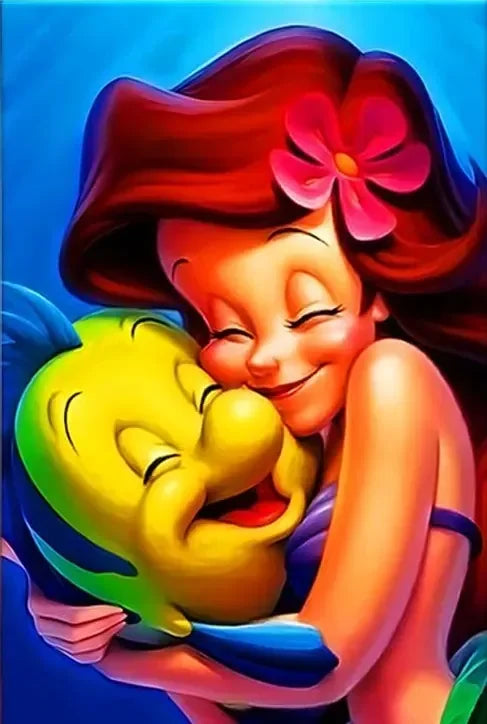 Ariel y Flounder