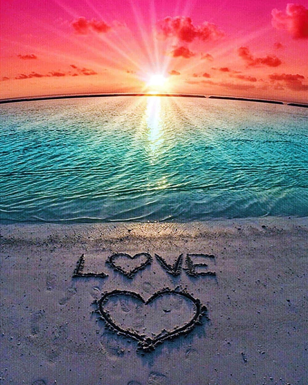 Playa Love - Kit de pintura diamante