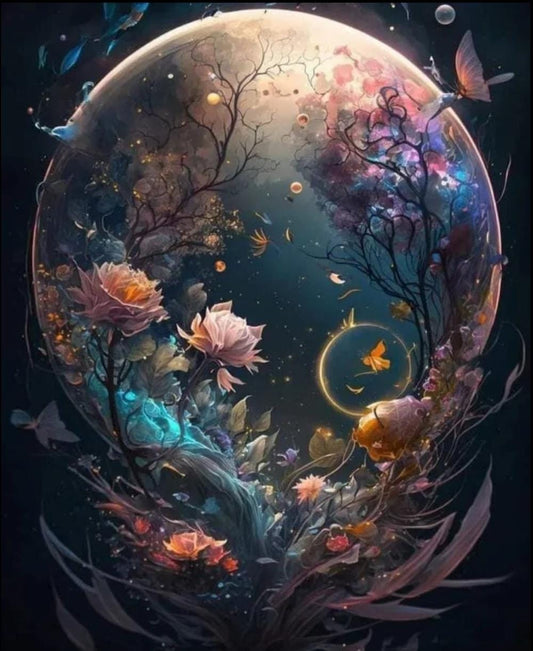 Búrbuja de vida-kit de pintura diamante