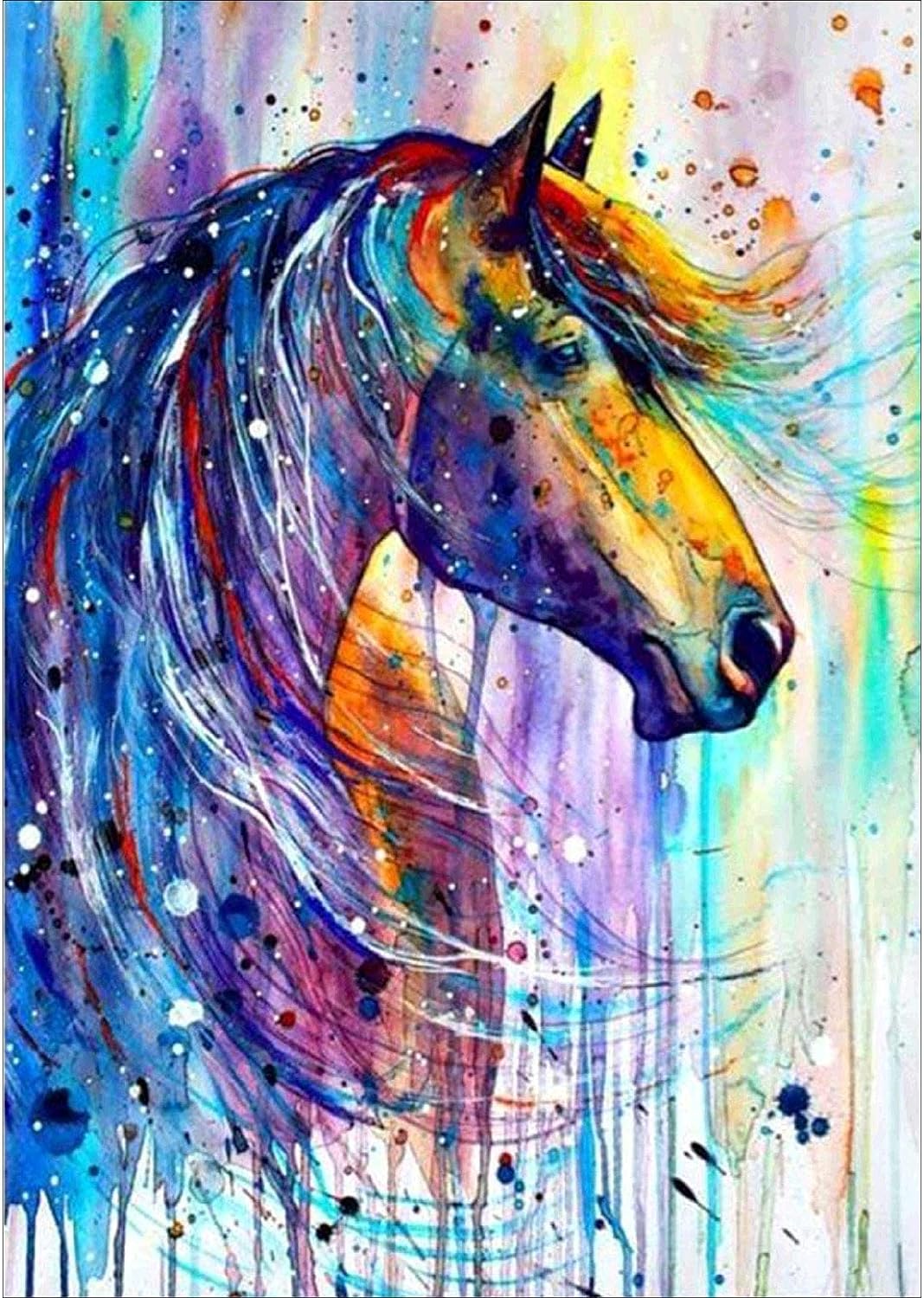 Pintura Diamante XL - Caballito de colores