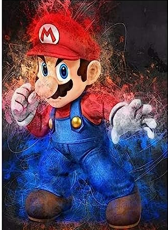 Mario Bros- Kit de pintura diamante