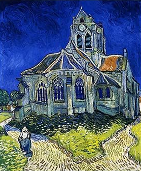 La iglesia de Auvers-sur-Oise de Van Gogh