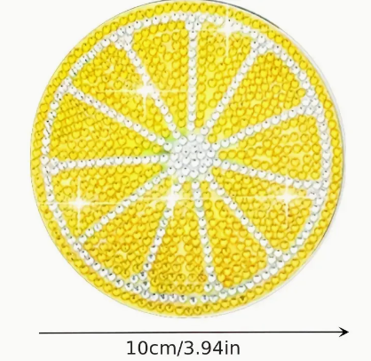 Posavasos de Pintura Diamante - Frutas