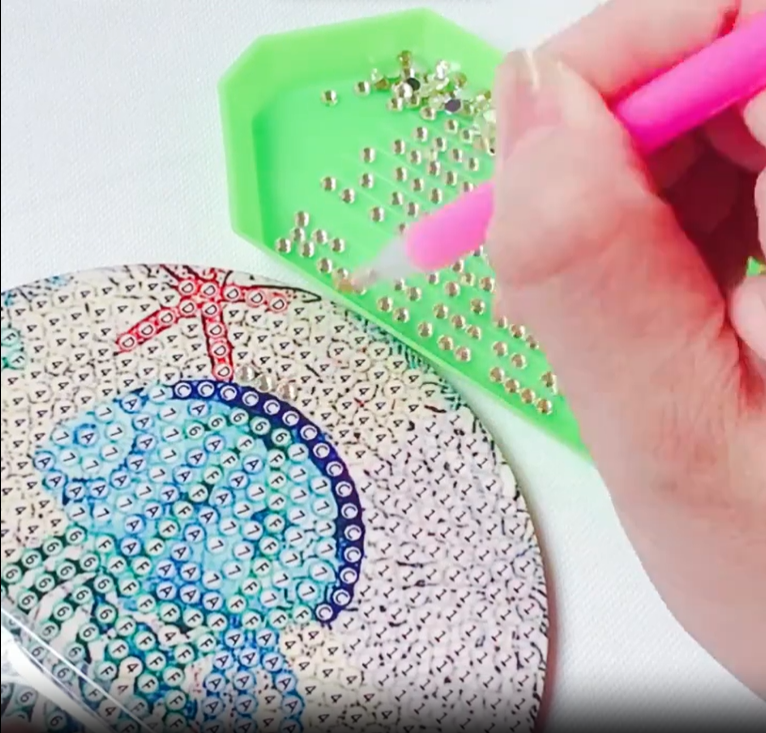 Posavasos de Pintura Diamante - Océano