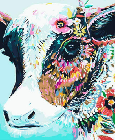 Vaquita - Pintura diamante + Pintura por número