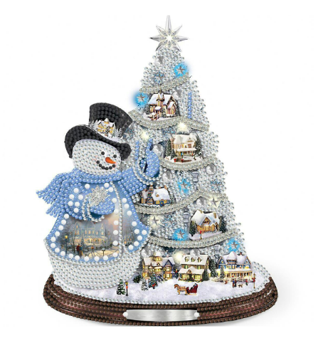 Muñeco de nieve- Kit de pintura diamante