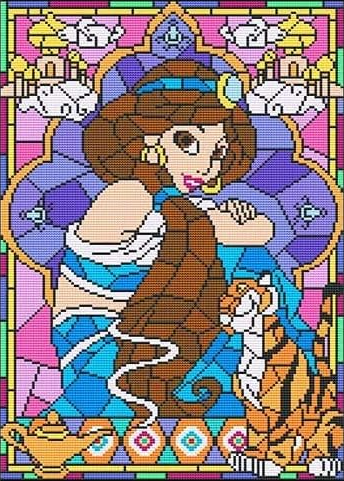 Jazmín Vitral- Kit de pintura diamante