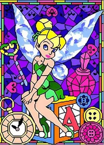 Campanita Vitral - Kit de pintura diamante
