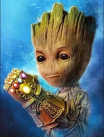 Pintura diamante premium - Groot