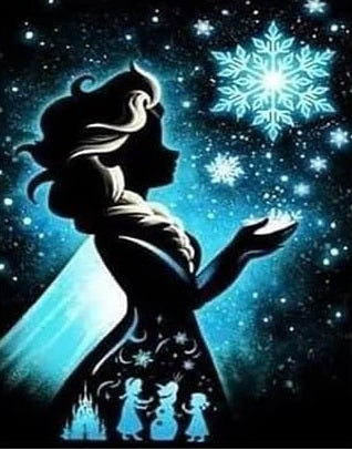Elsa Frozen - Kit de pintura diamante