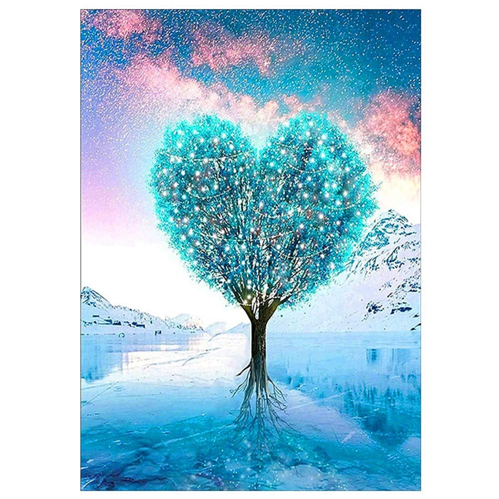 Arbol Corazón - Kit de pintura diamante