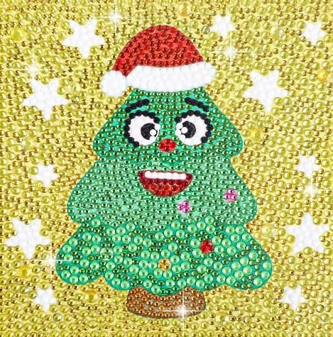 Árbol con gorro navideño (kit pequeño)