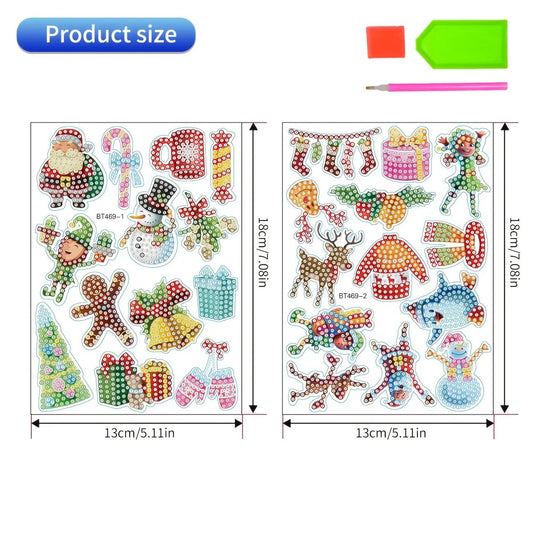Pintura Diamante Stickers - Navidad 3