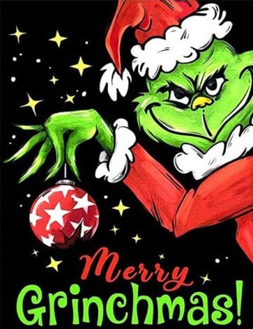Merry Grinchmas - Kit de pintura diamante