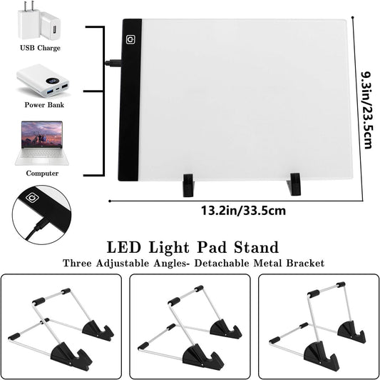 Tablero de luz para pintura diamante - A4