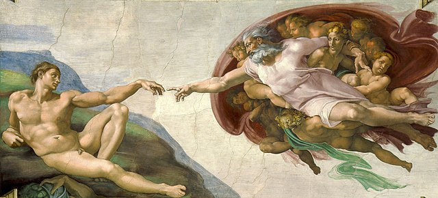 La creación de Adán - Miguel Ángel - Kit de pintura diamante