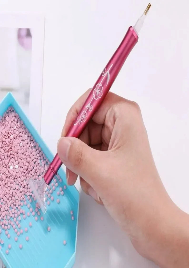 Lápiz ergonómico metálico para pintura diamante