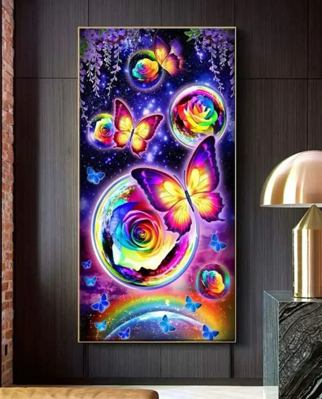 Mariposas - Pintura Diamante XL (30x60cm)