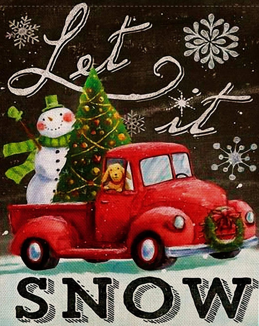 Let It Snow- Kit de pintura diamante