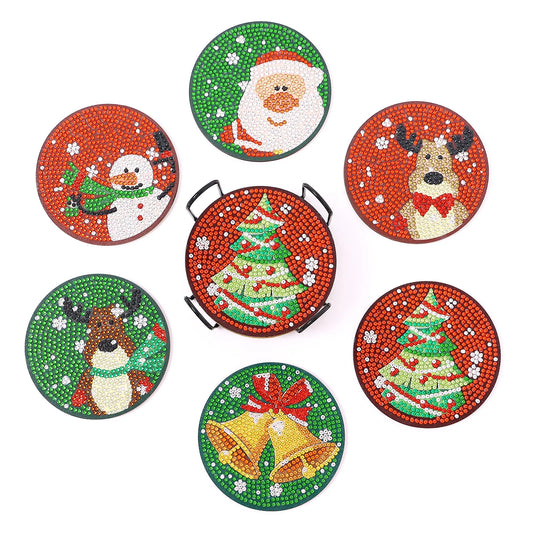 Posavasos de Pintura Diamante - Navidad