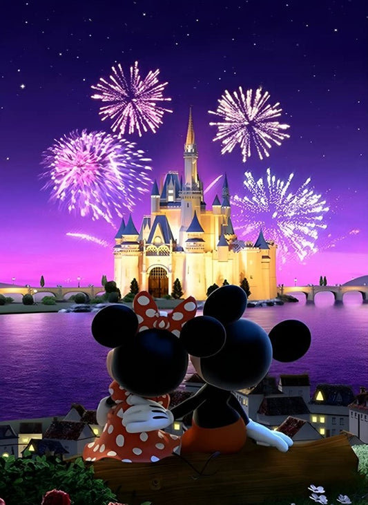 Castillo de Disney - kit premium de pintura diamante