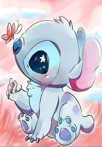 Stitch Bebé - Kit premium de pintura diamante