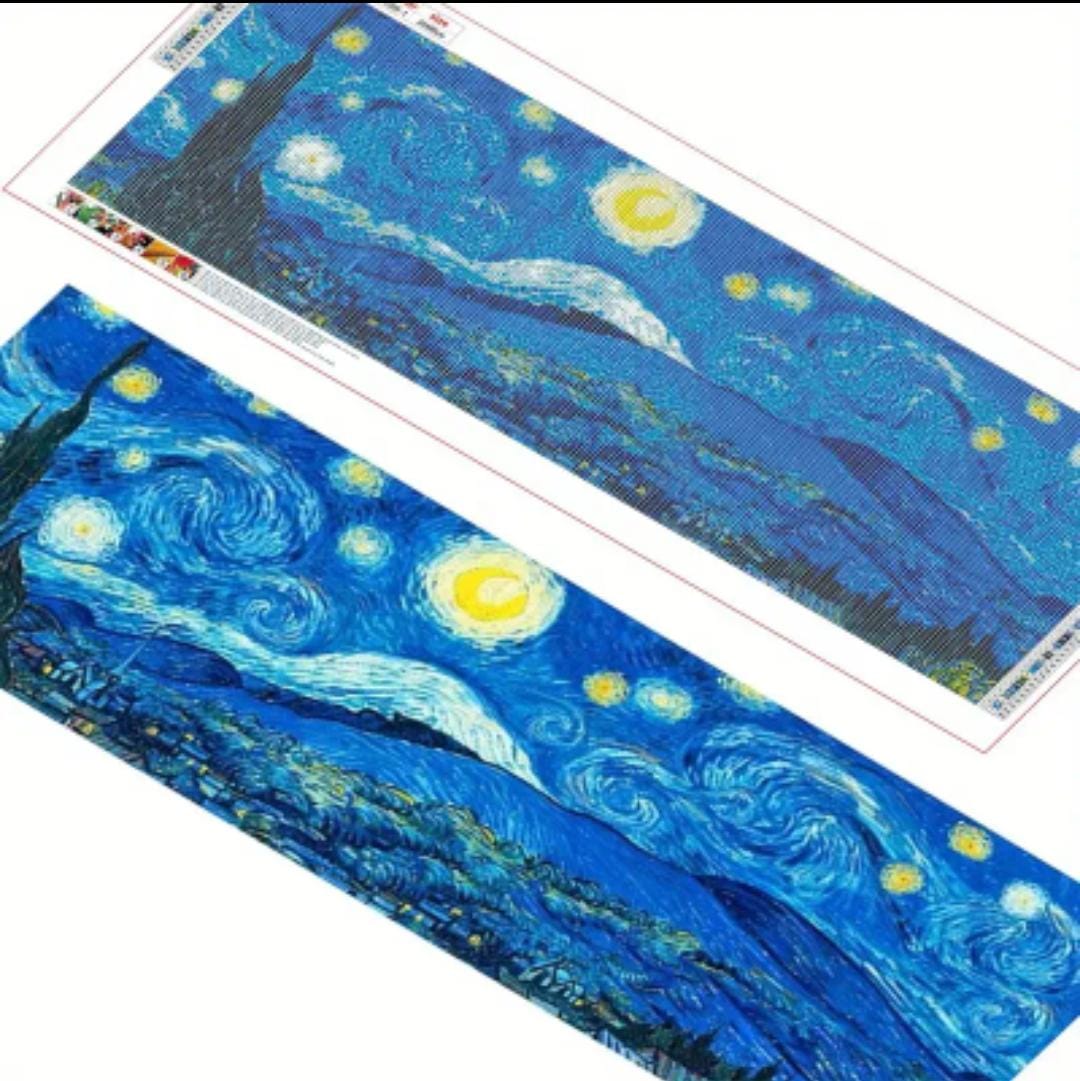 La Noche Estrellada de Van Gogh en lienzo extra large 30x80cm