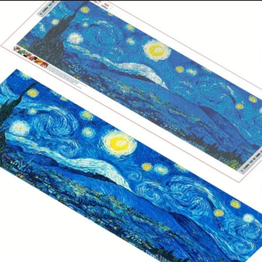 La Noche Estrellada de Van Gogh en lienzo extra large 30x80cm