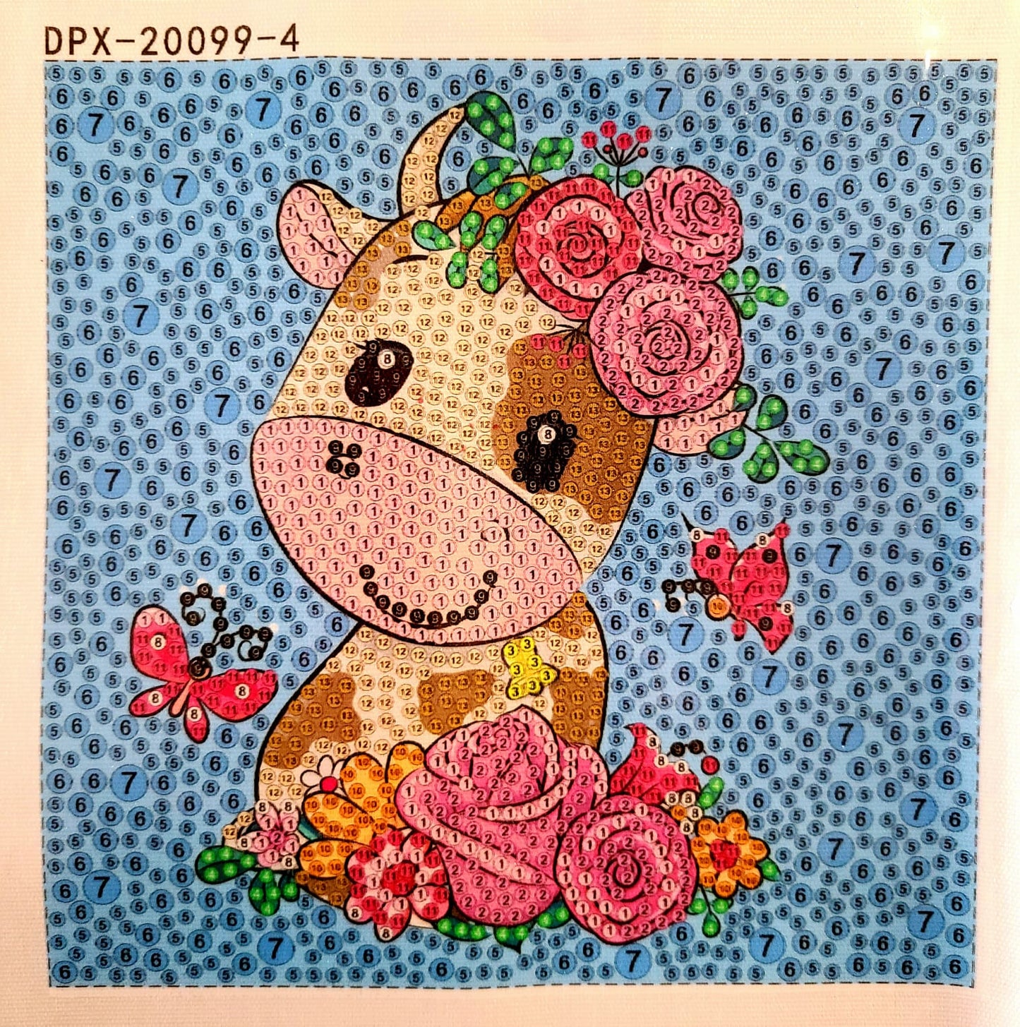 Vaca con rosas (Kit pequeño)