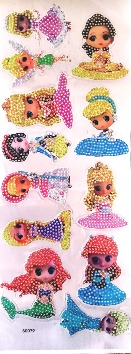 Stickers de pintura diamante Princesas y hadas