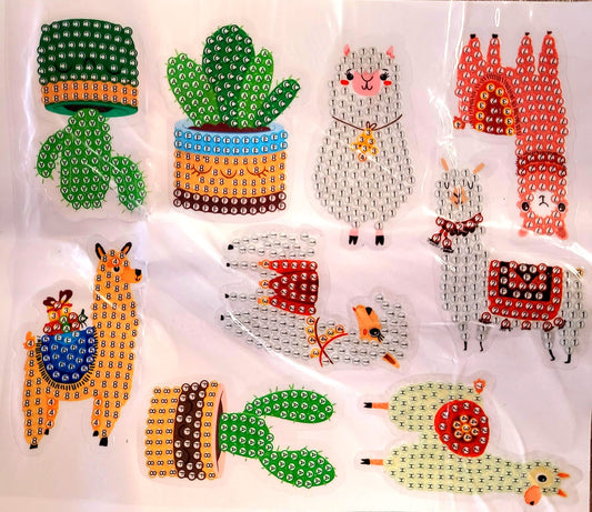 stickers de pintura diamante Llamas