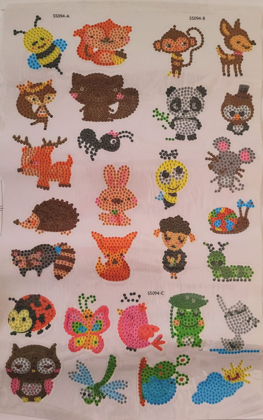 stickers de pintura diamante-Animales