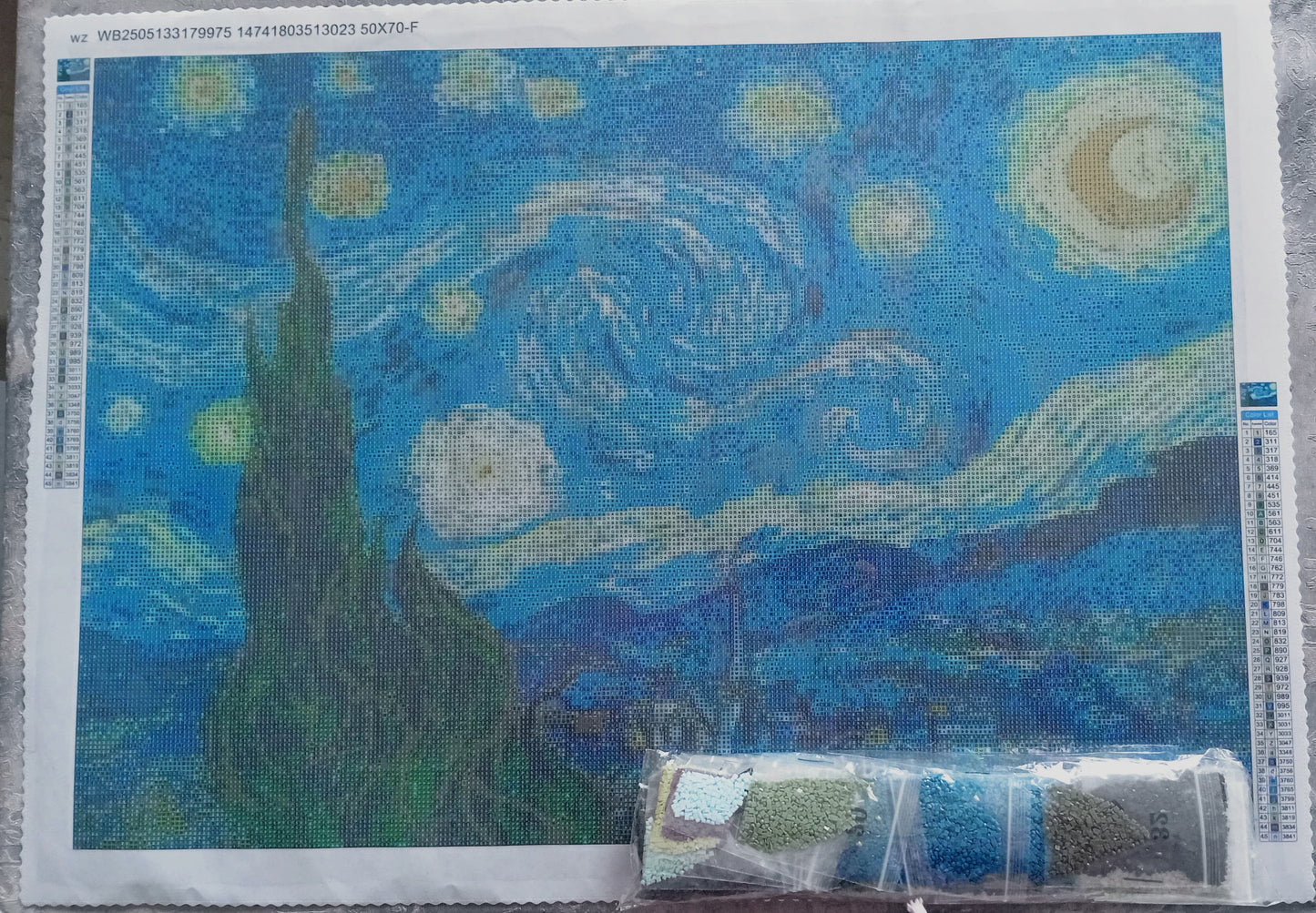 Noche Estrellada Alta Calidad 50x70 cm (lienzo XL)