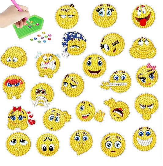 Pintura Diamante Stickers - Emojis