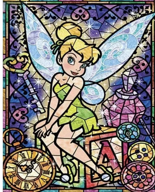 Vitral Tinker Bell - Kit de pintura diamante