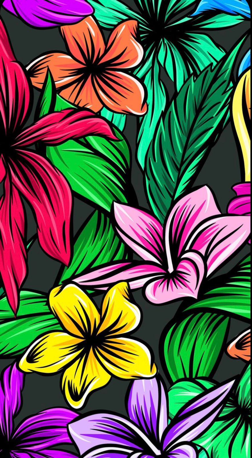 Flores Tropicales - - Kit de pintura diamante