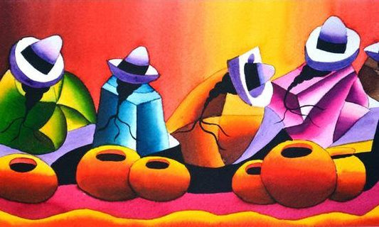 Ponchos -  Kit de pintura diamante