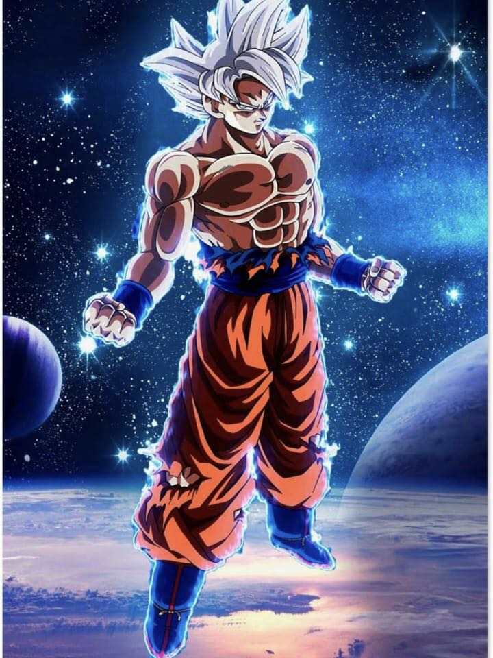 Goku en el espacio - Kit de pintura diamante