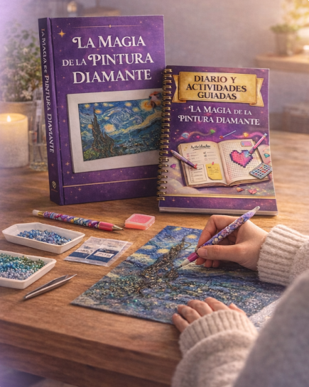 La Magia de la Pintura Diamante – Libro y Workbook