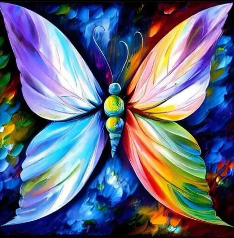 Pintura diamante - Mariposa de colores