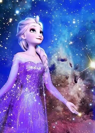 Elsa  (Frozen)- Kit de pintura diamante