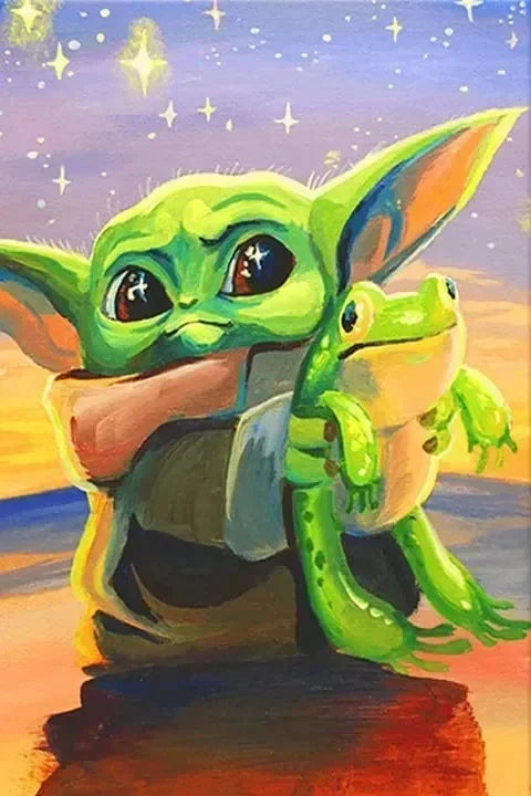 Baby Yoda con Ranita