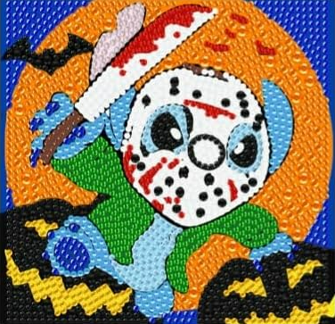 Stitch Halloween (Viernes 13) - Kit Pequeño