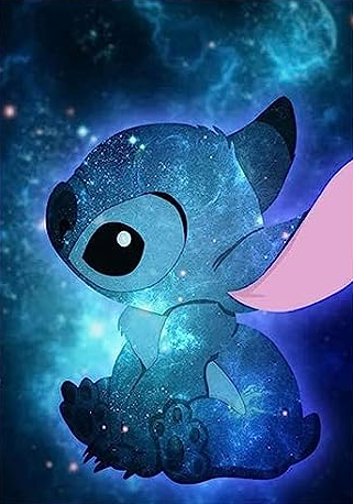 Stitch Galaxia - Kit de pintura diamante